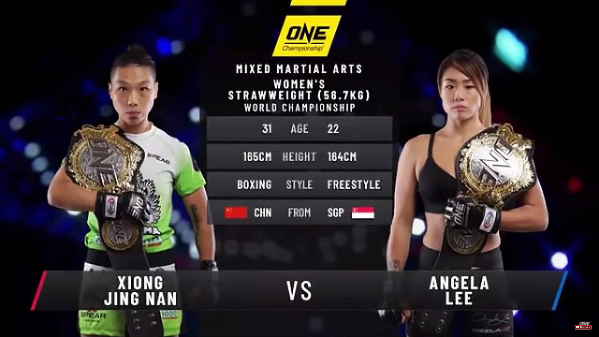 ONE Championship's Angela Lee vs Xiong Jing Nan | Full Fight - Round By Round MMA1920 x 1080