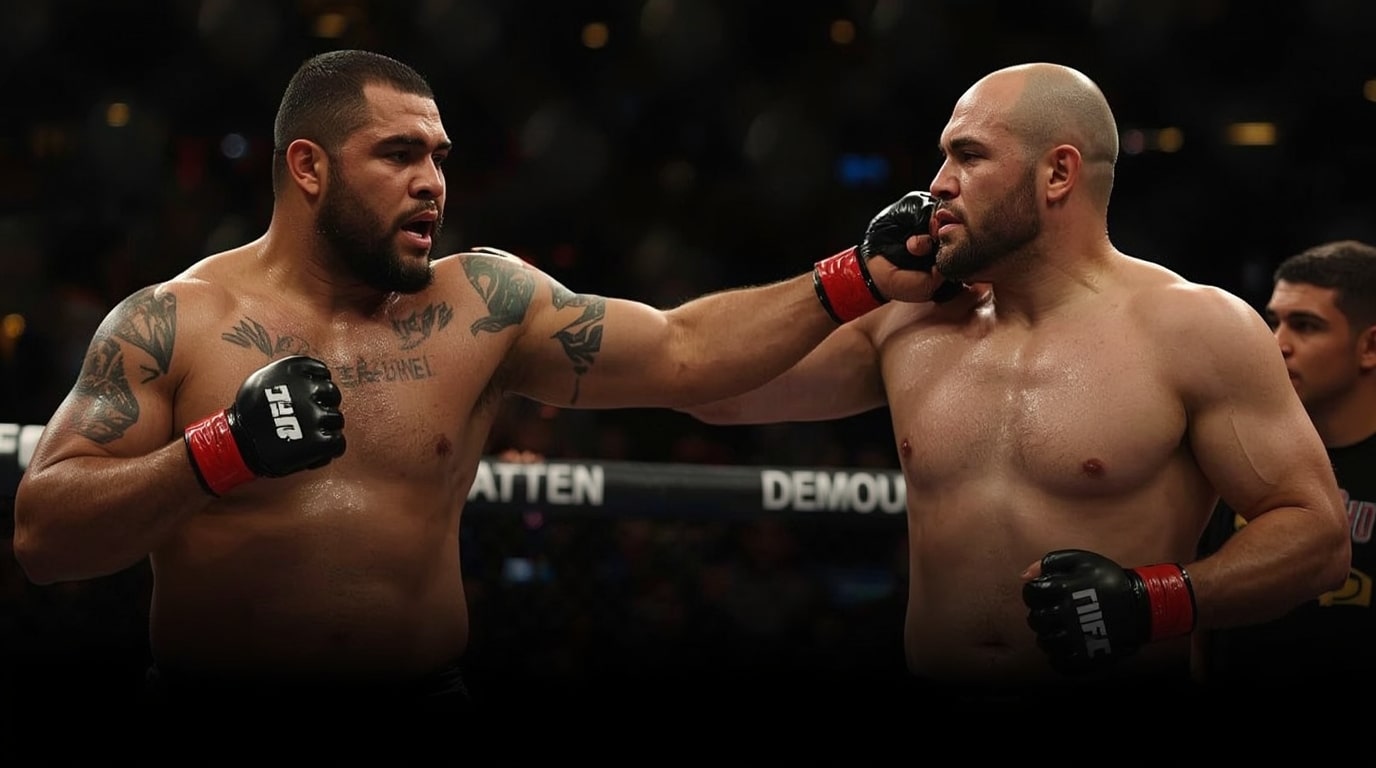 Tai Tuivasa weighs in for his must-win comeback fight against Tallison Teixeira at UFC 325 in Sydney on January 31, 2026, after a five-fight losing streak and major physical transformation.