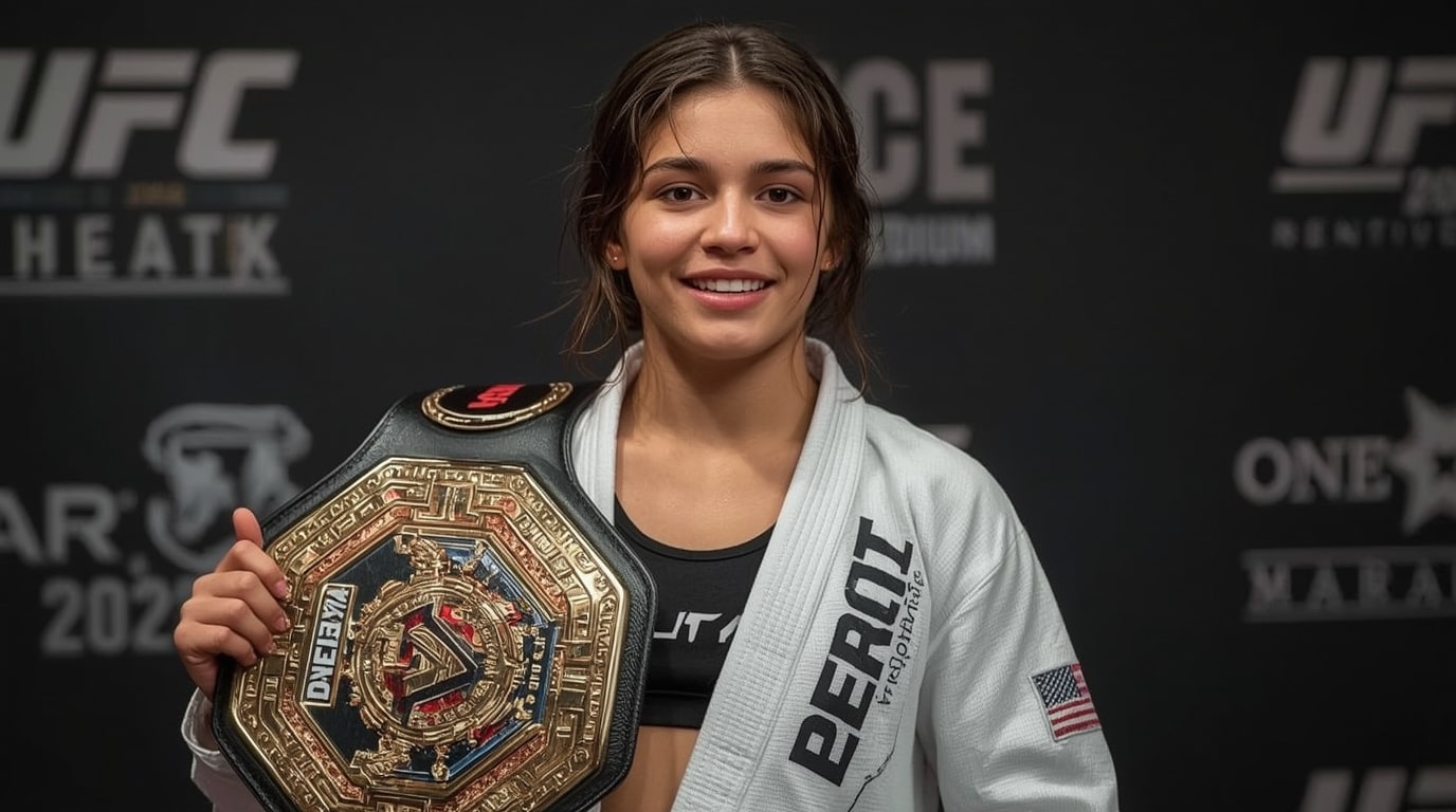 18-year-old grappling sensation Helena Crevar posing after signing multi-fight deal with ONE Championship, set for debut at Lumpinee Stadium in January 2026
